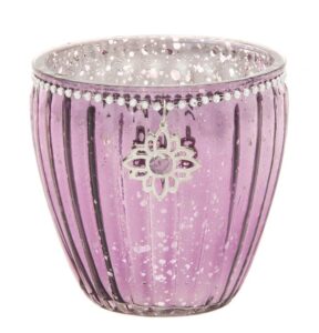 Ljuslykta Diamond Ø 10 cm - Lila