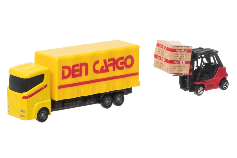 Transportlastbil med Truck Gul Leksaksset (Utgått)