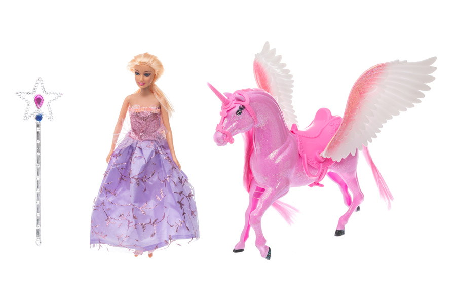 Prinsessdocka med Pegasus