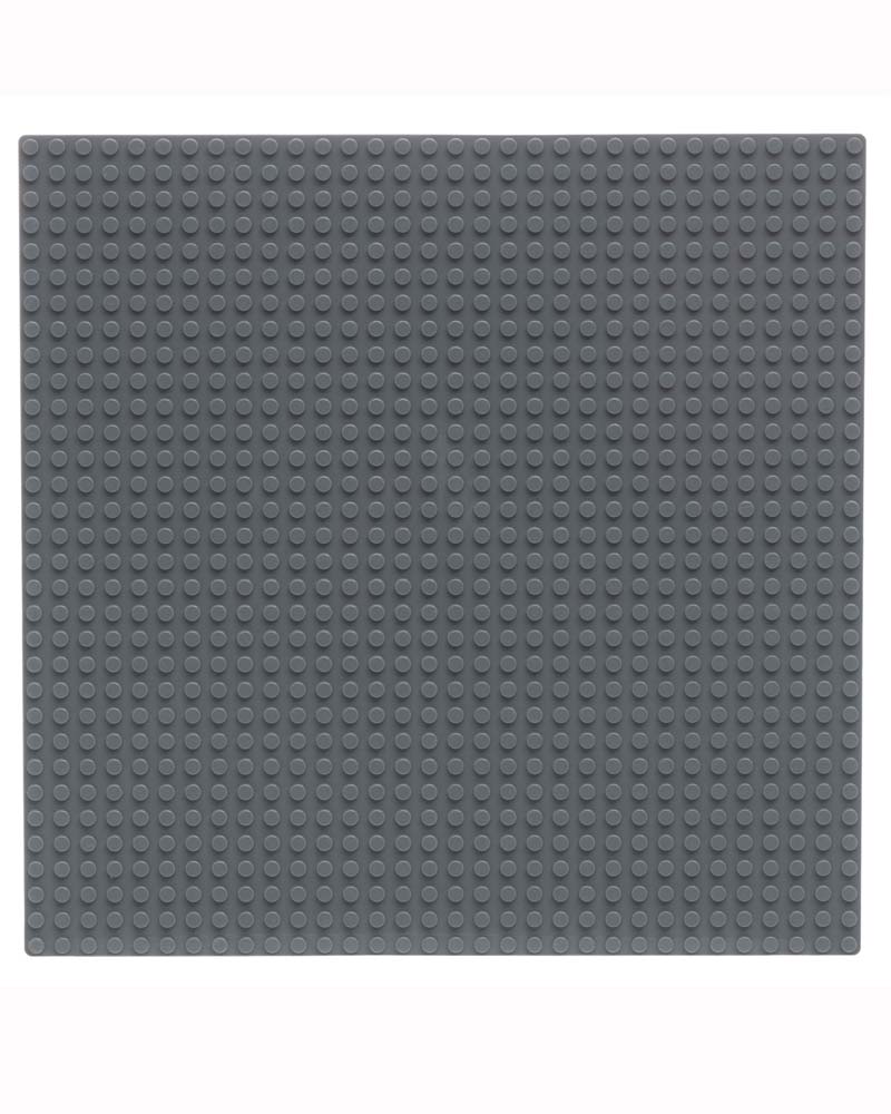 Basplatta för Byggklossar Mörkgrå 25,5x25,5 cm