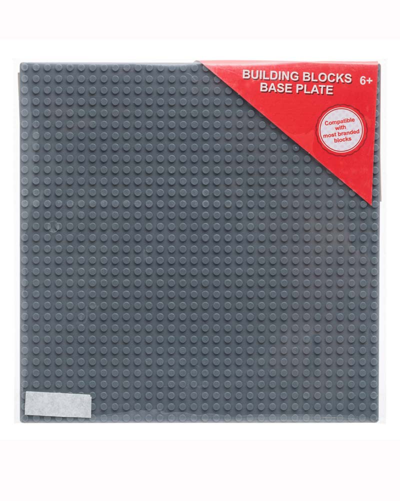 Basplatta för Byggklossar Mörkgrå 25,5x25,5 cm - Bild 3