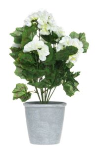 Konstgjord växt - Geranium 39 cm Gräddvit