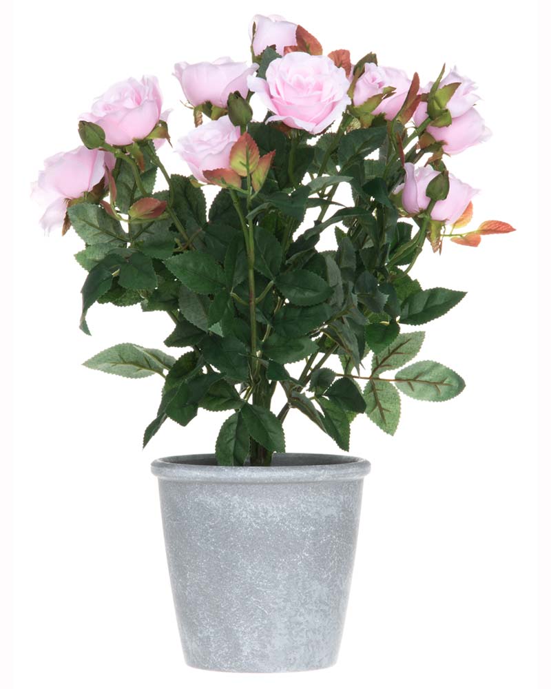 Konstgjord växt - Rosor 36 cm Ljusrosa