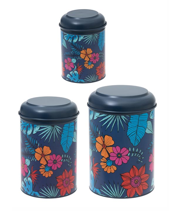 Paloma Förvaringsburkar 3-pack - Blå