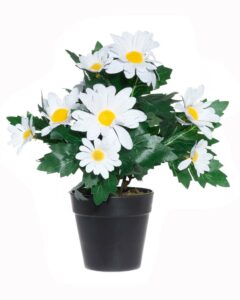 Konstgjord blomma Tusensköna Vit 30 cm