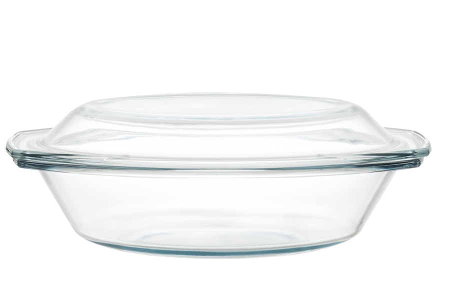 Glasgryta med lock 2,9 L