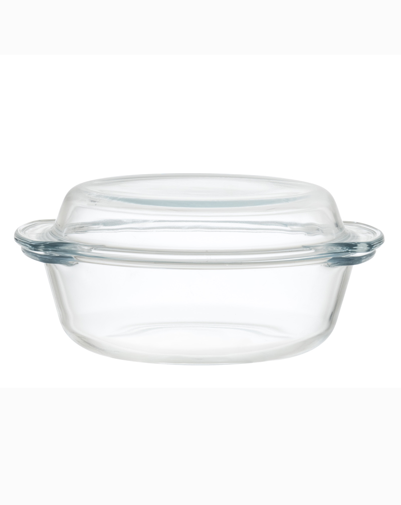 Glasgryta med lock 1,7 L