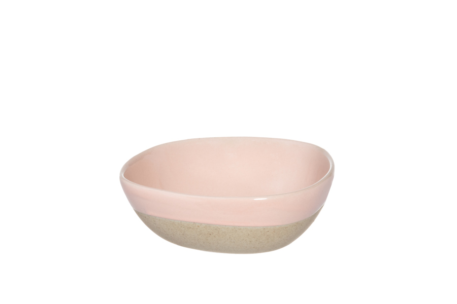 Rosa keramikskål 12 cm