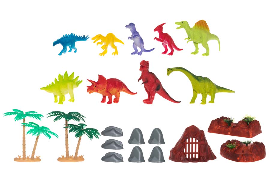 Lekset Dinosaurier 22-pack