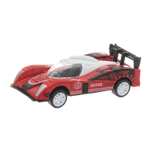 - Die-Cast Racerbil - Röd 8,5 cm