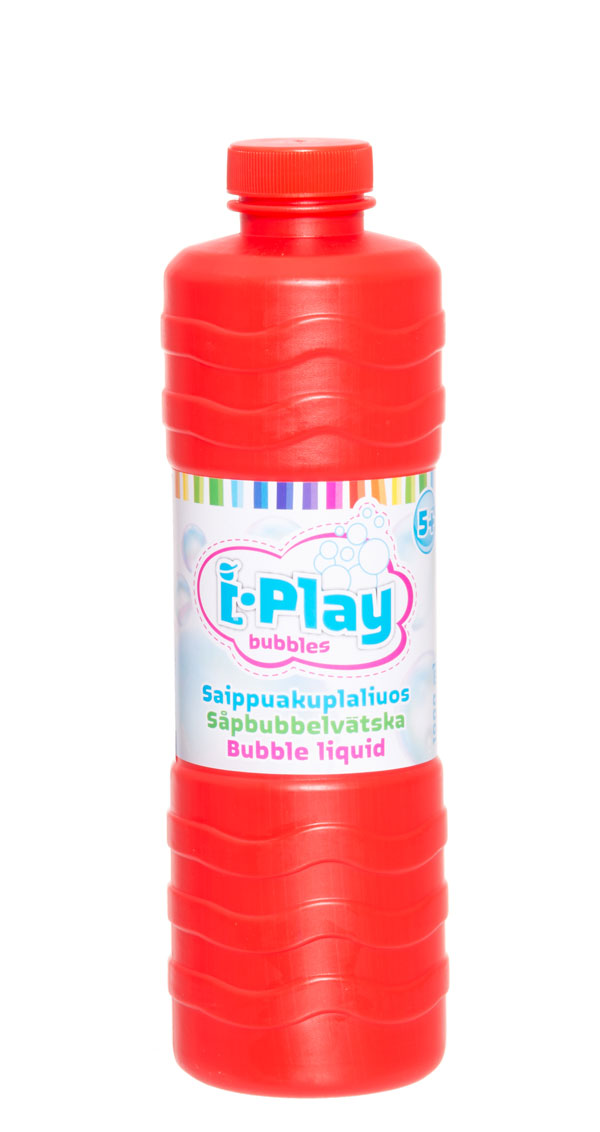 Såpbubbelvätska 1 Liter - Röd