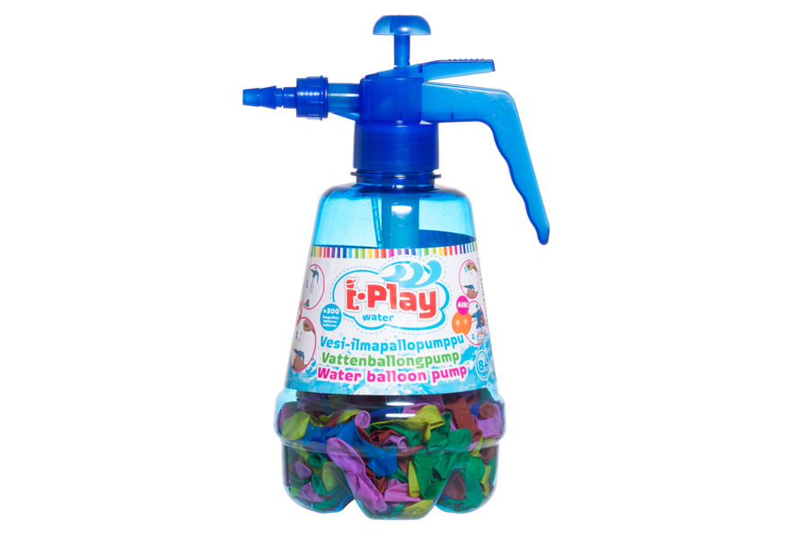- Vattenballongpump med 300 st Ballonger - Blå 30 cm