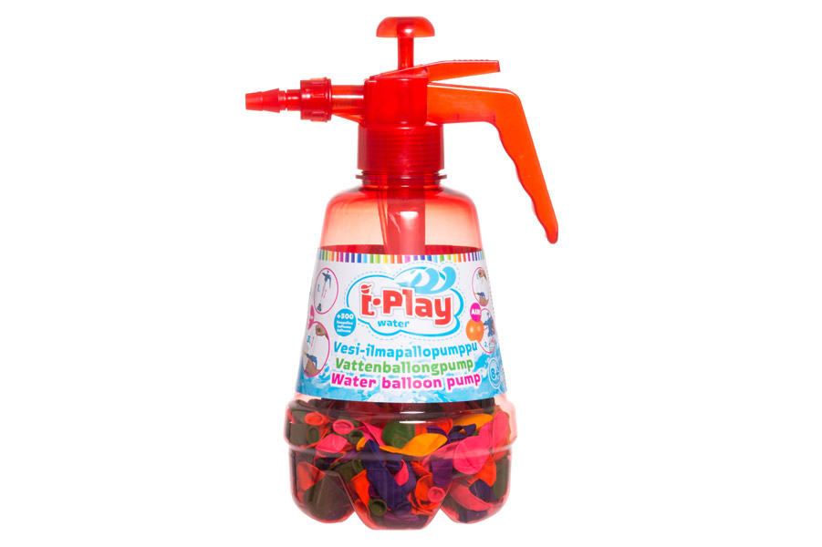 - Vattenballongpump med 300 st Ballonger - Röd 30 cm