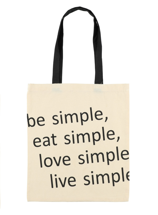 Tygkasse - Be Simple - 39 x 43 cm