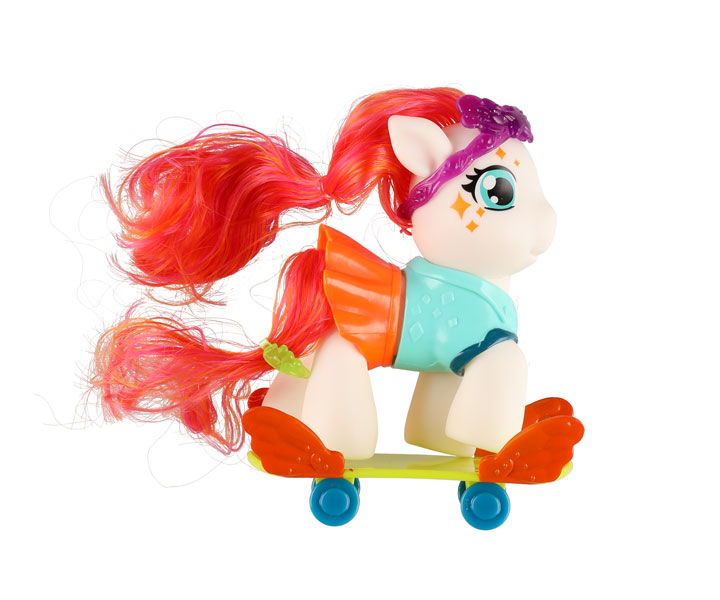 Cutie Friends - Pony med utklädnad - Vit/röd