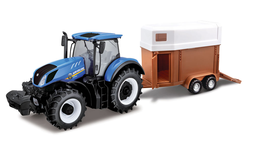 New Holland - Traktor med hästsläp