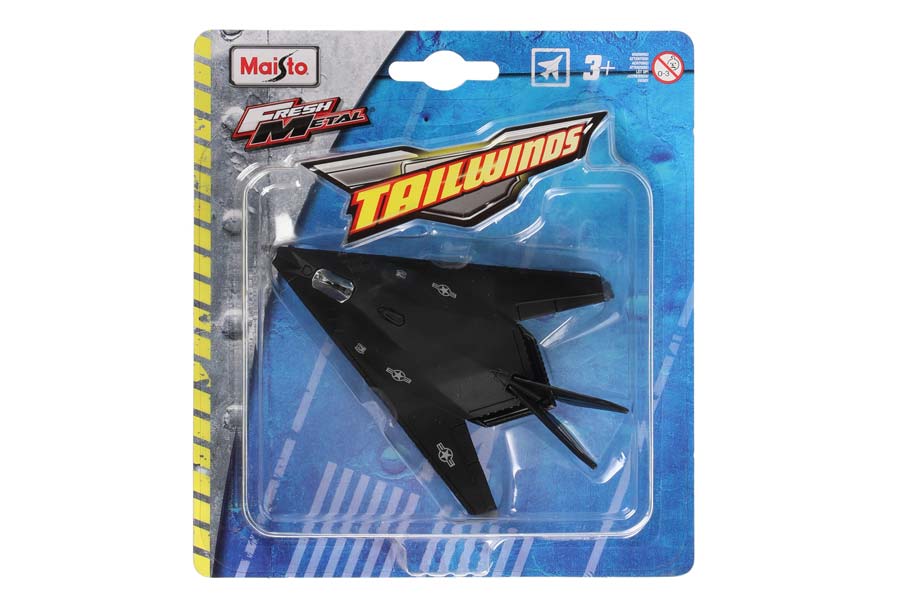 Tailwinds - Svart Stealth flygplan