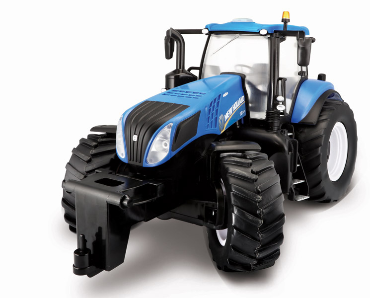 Radiostyrd blå Traktor New Holland 27mhz