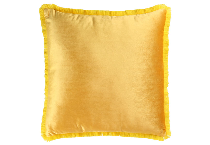 Prydnadskudde - Cancan Velvet Gul 45 x 45 cm