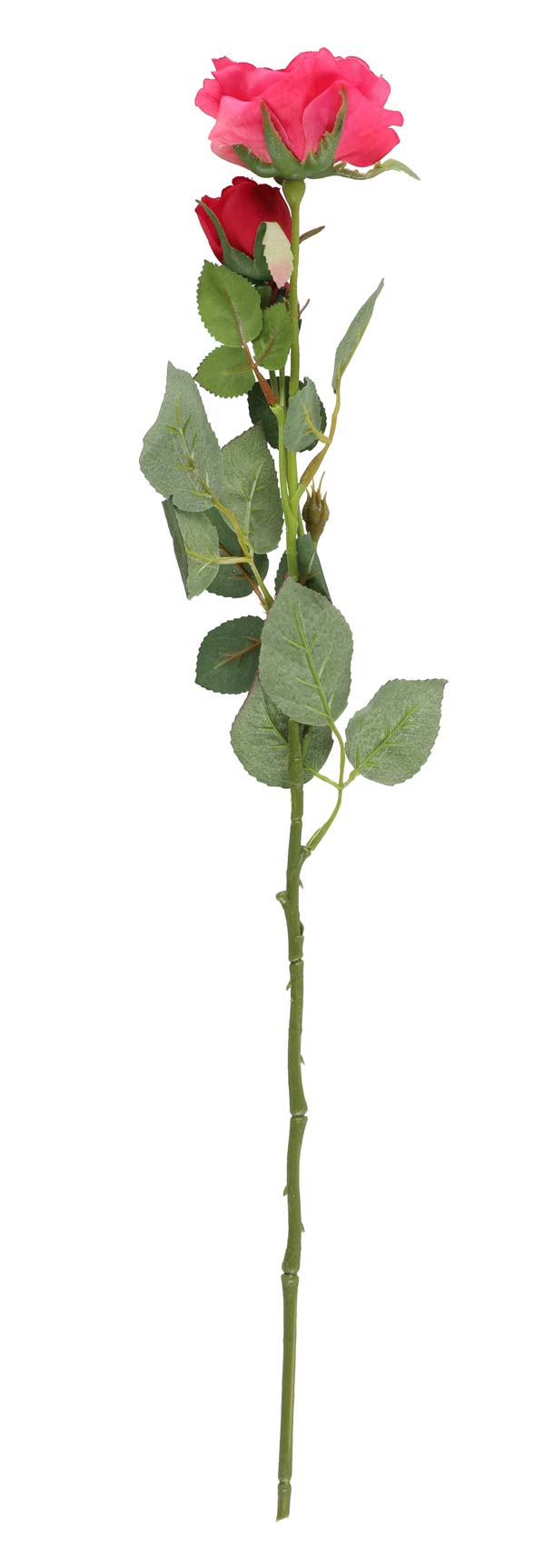 Konstgjord snittblomma - Ros 61 cm Mörkrosa