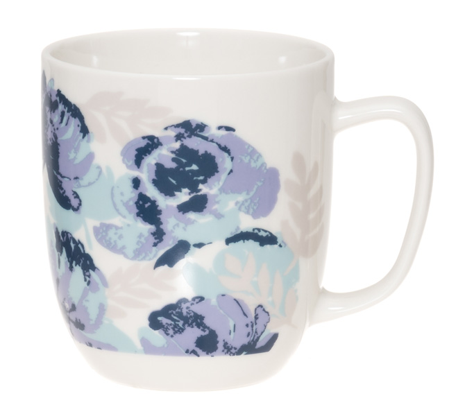 Mugg - Blåa rosor 410 ml