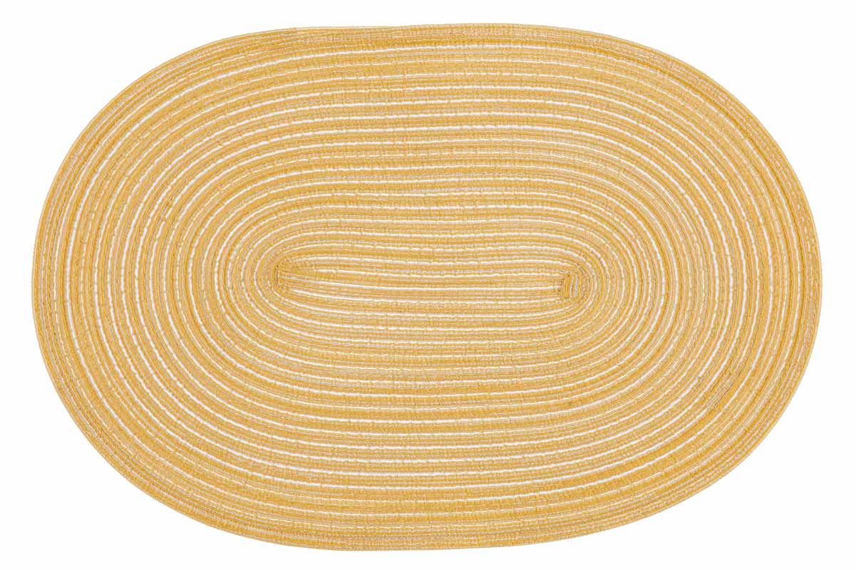 Oval Bordstablett Heini 30 x 45 cm - Gul