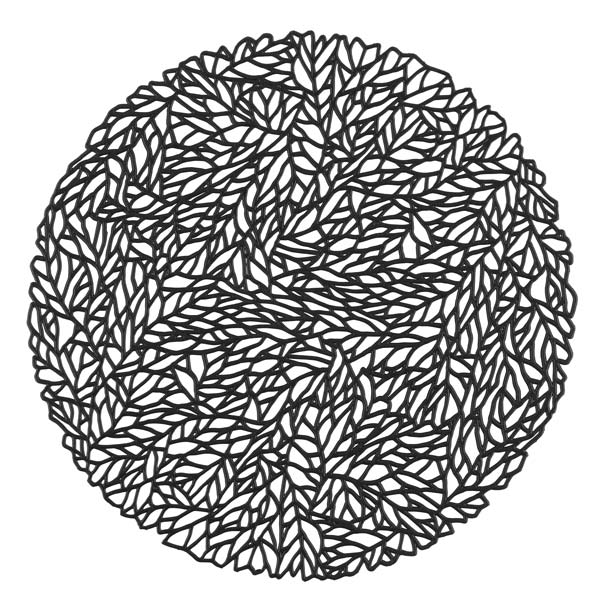 Bordstablett Alma Svart Ø 35 cm
