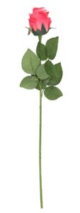 Konstgjord snittblomma - Ros 53 cm Ljusrosa
