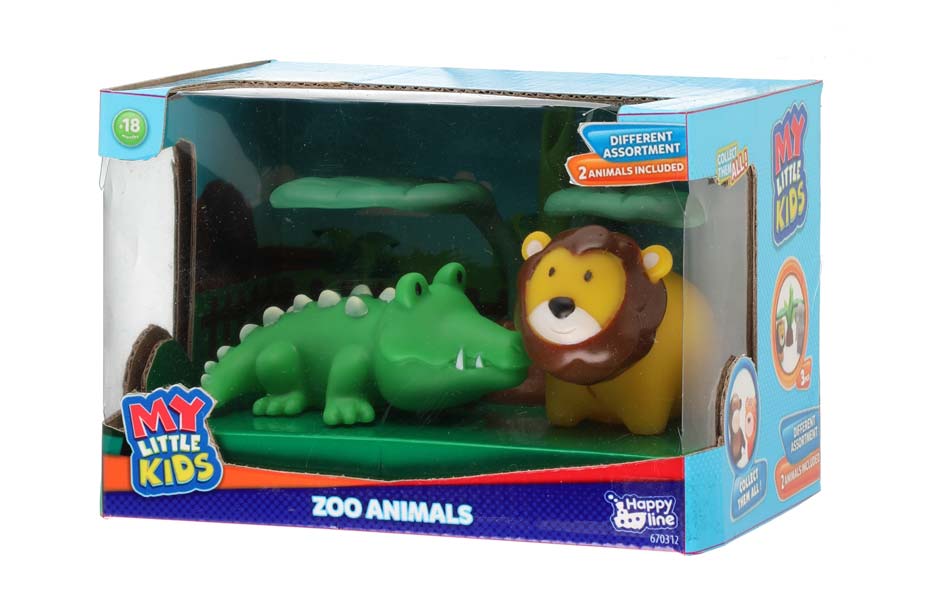 Zoo-figurer 2-pack - Lejon & Krokodil