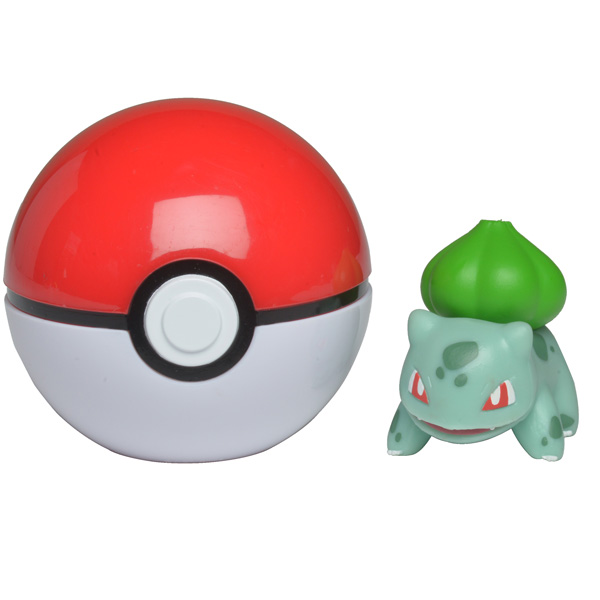 Clip 'n Go Bulbasaur med Pokéboll