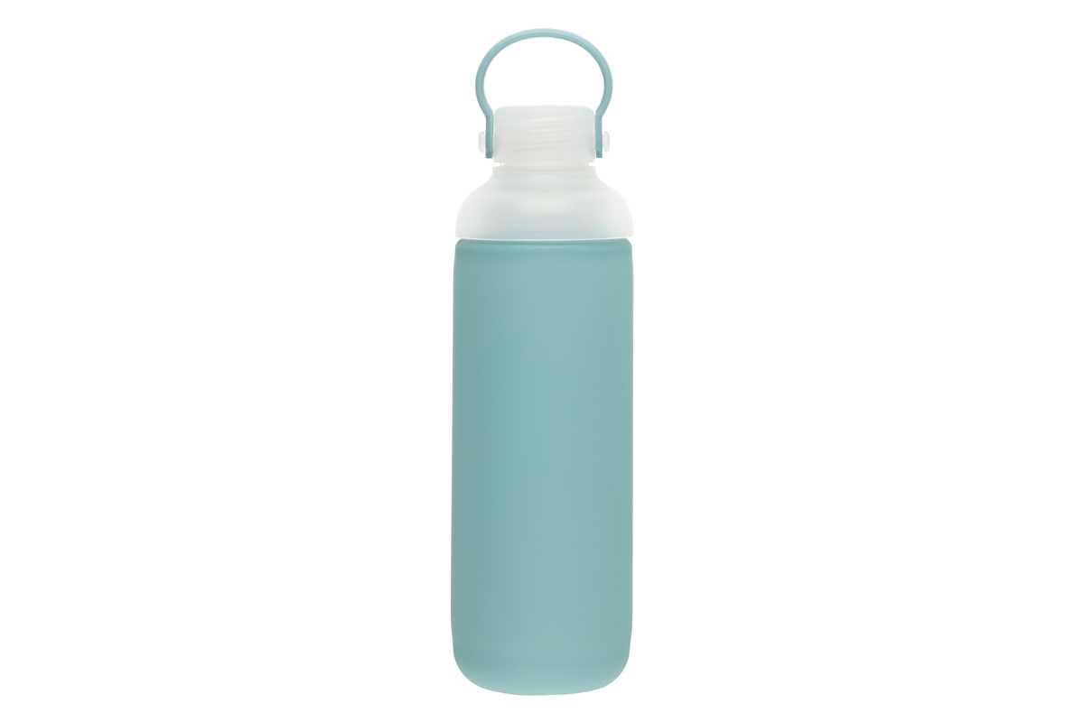 Vattenflaska i glas 500 ml Blå