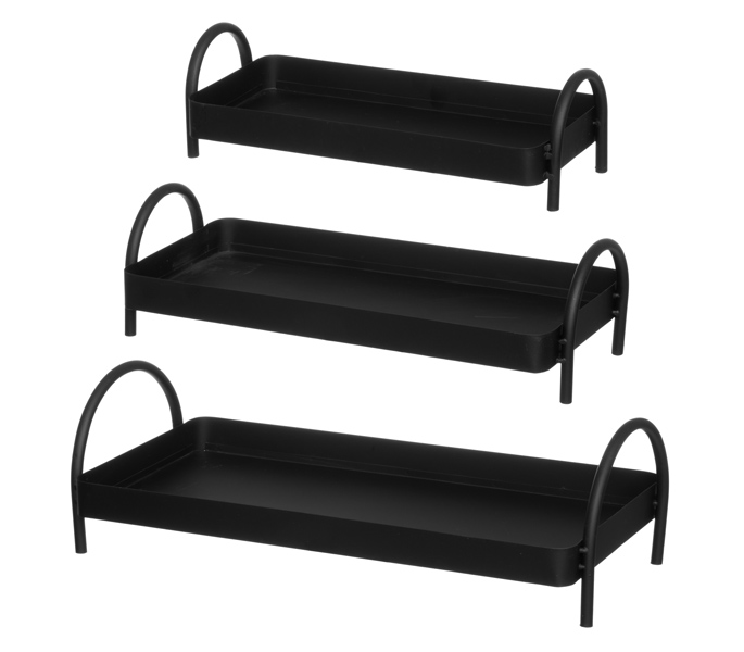 3-pack brickor med handtag - Svart