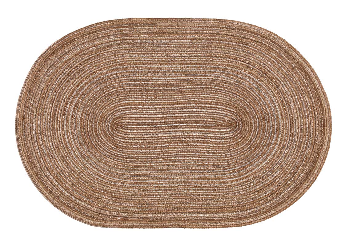 Oval Bordstablett Heini 30 x 45 cm - Brun