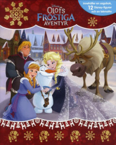 Bok: Olofs frostiga äventyr (sagobok, figurer, lekmatta), Svenska 2019