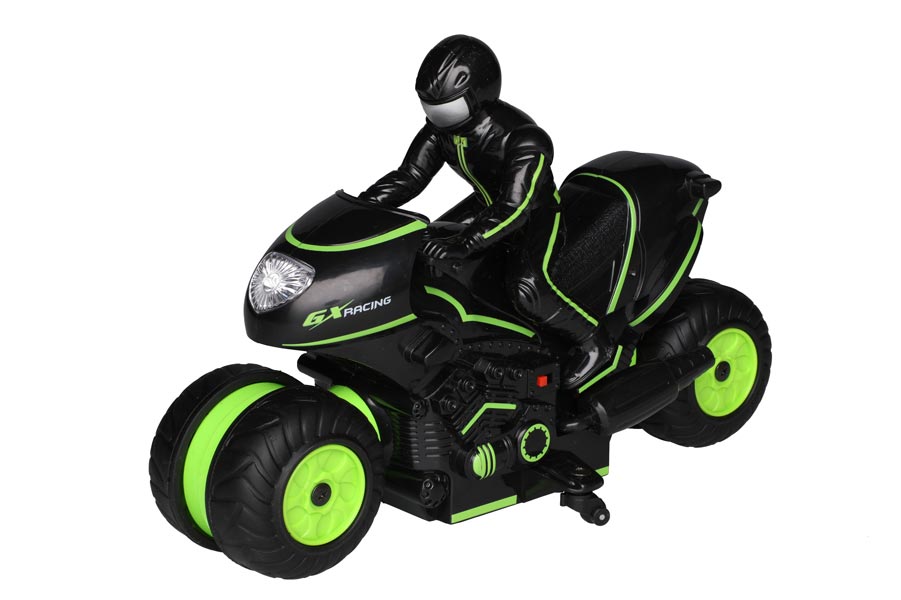 Radiostyrd Stunt-Motorcykel 2.4G - Grön