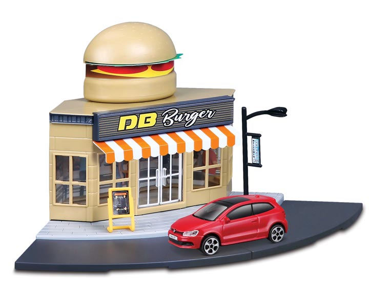 City 1:43 - VW Polo GTI Mark 5 - Fast Food - Röd