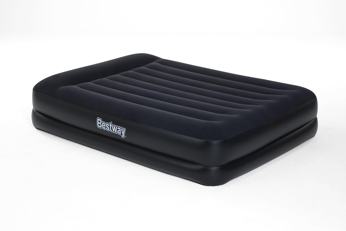 Luftmadrass/Air Bed med inbyggd pump 203x152x46 cm