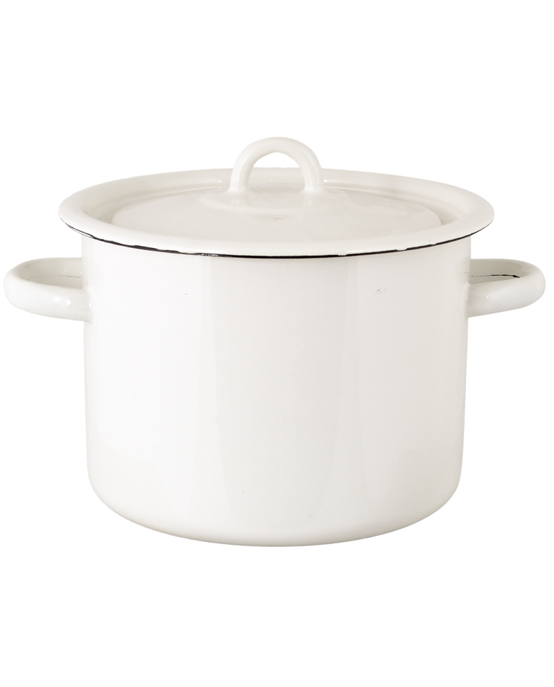 Kastrull Emils Emalj 4,5L - Vit