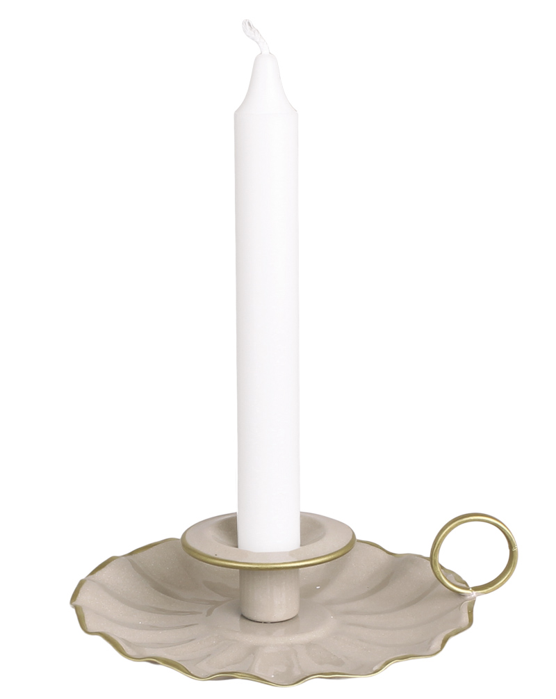 Ljusstake Ingrid - Beige