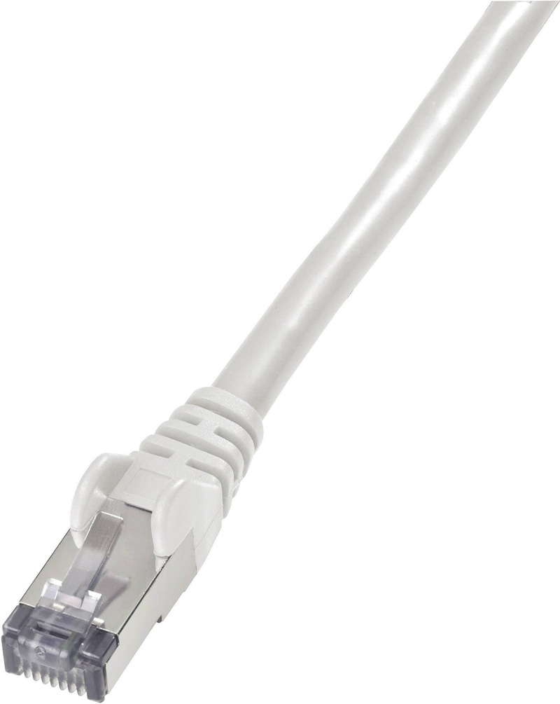 CAT-6 Nätverkskabel S/FTP CU LSZH 0.5m - Grå