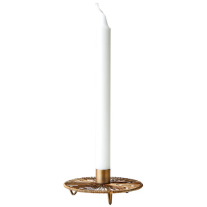 Ljusstake i järn Thomas Ø 12 cm - Mässing