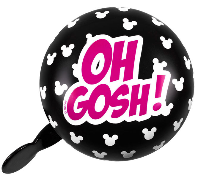 Klassisk Cykelringklocka i metall - Svart Ø 8 cm