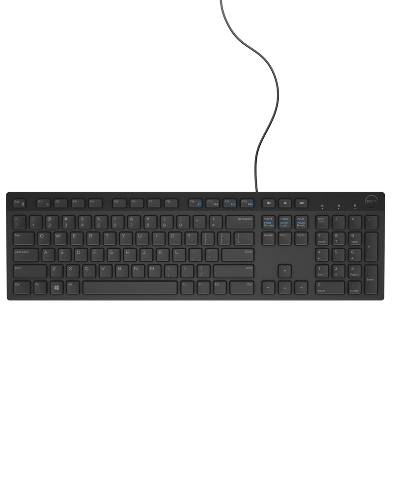 KB216 Pan Nordic Qwerty Tangentbord - Svart