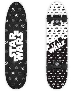 Skateboard i trä 24'' - Svart/Vit