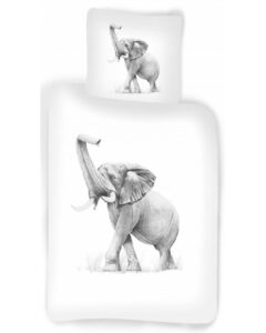 Elefant - Påslakanset Junior 100×140 cm