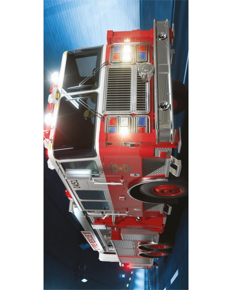 Brandbil Badlakan/Handduk 70 x 140 cm