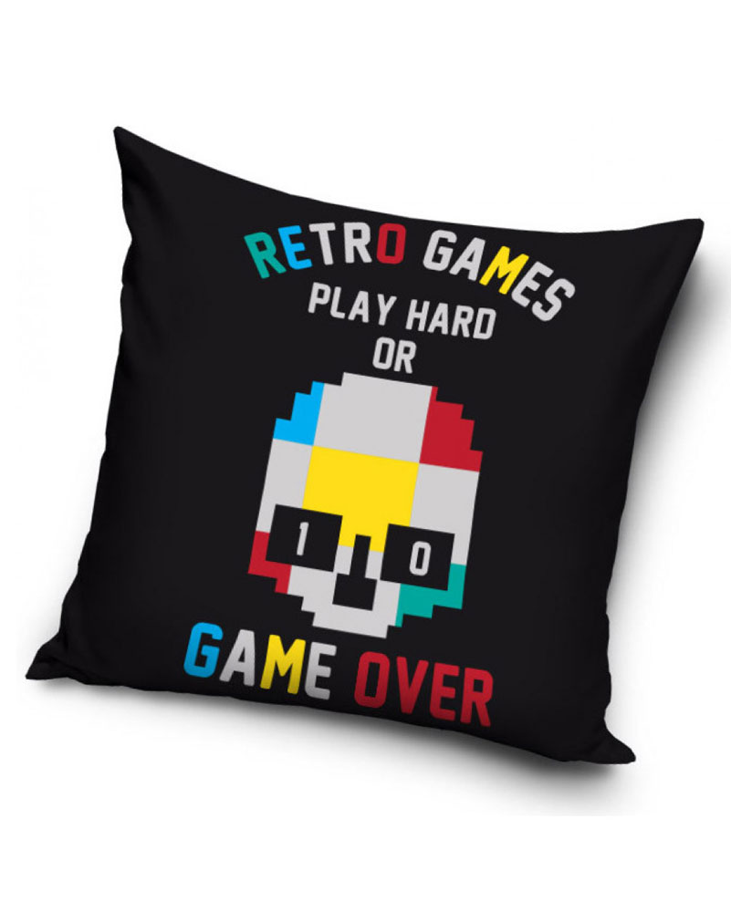 Retro Games - Kuddfodral 40x40cm