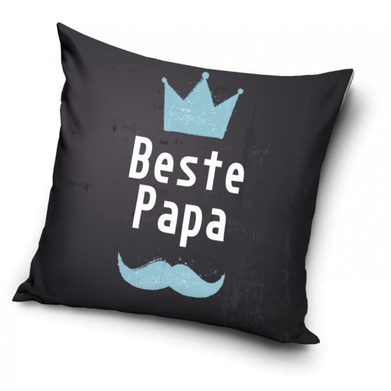 Bästa Pappa - Kuddfodral 40x40cm - Svart