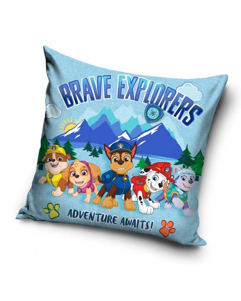 Brave explorers - Kuddfodral 40x40cm - Blå