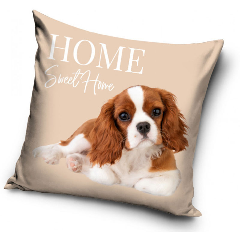 King Charles Spaniel - Kuddfodral 40x40cm - Sand